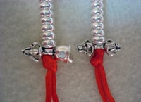 Image 1 of Mala Counters • Medium 5mm • Bell & Dorje #1 • 925 Sterling Silver