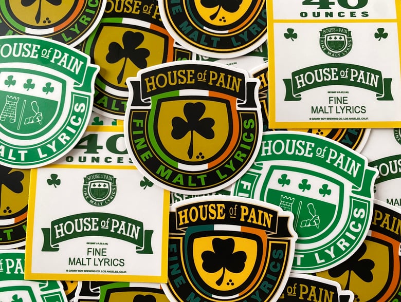 Image of Retro House of Pain logo sticker pack by Danny Boy O'Connor