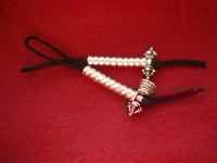 Image 3 of Mala Counters • Large 6mm • Bell & Dorje Style 1 • 925 Sterling Silver