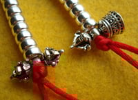 Image 4 of Mala Counters • Large 6mm • Bell & Dorje Style 1 • 925 Sterling Silver