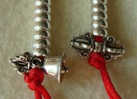 Image 1 of Mala Counters • Large 6mm • Bell & Dorje Style 2 • 925 Sterling Silver