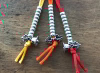 Image 2 of Mala Counters • Large 6mm • Bell & Dorje Style 2 • 925 Sterling Silver