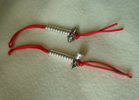 Image 4 of Mala Counters • Large 6mm • Bell & Dorje Style 2 • 925 Sterling Silver