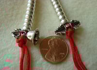 Image 3 of Mala Counters • Large 6mm • Bell & Dorje Style 2 • 925 Sterling Silver
