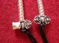 Image 1 of Mala Counters • Medium 5mm • Bell & Dorje #2 • 925 Sterling Silver