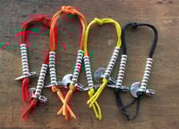 Image 3 of Mala Counters • Medium 5mm • Phurba & Drikug • 925 Sterling Silver