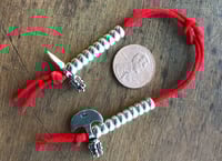 Image 1 of Mala Counters • Medium 5mm • Phurba & Drikug • 925 Sterling Silver