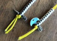 Image 5 of Mala Counters • Medium 5mm • Phurba & Drikug • 925 Sterling Silver