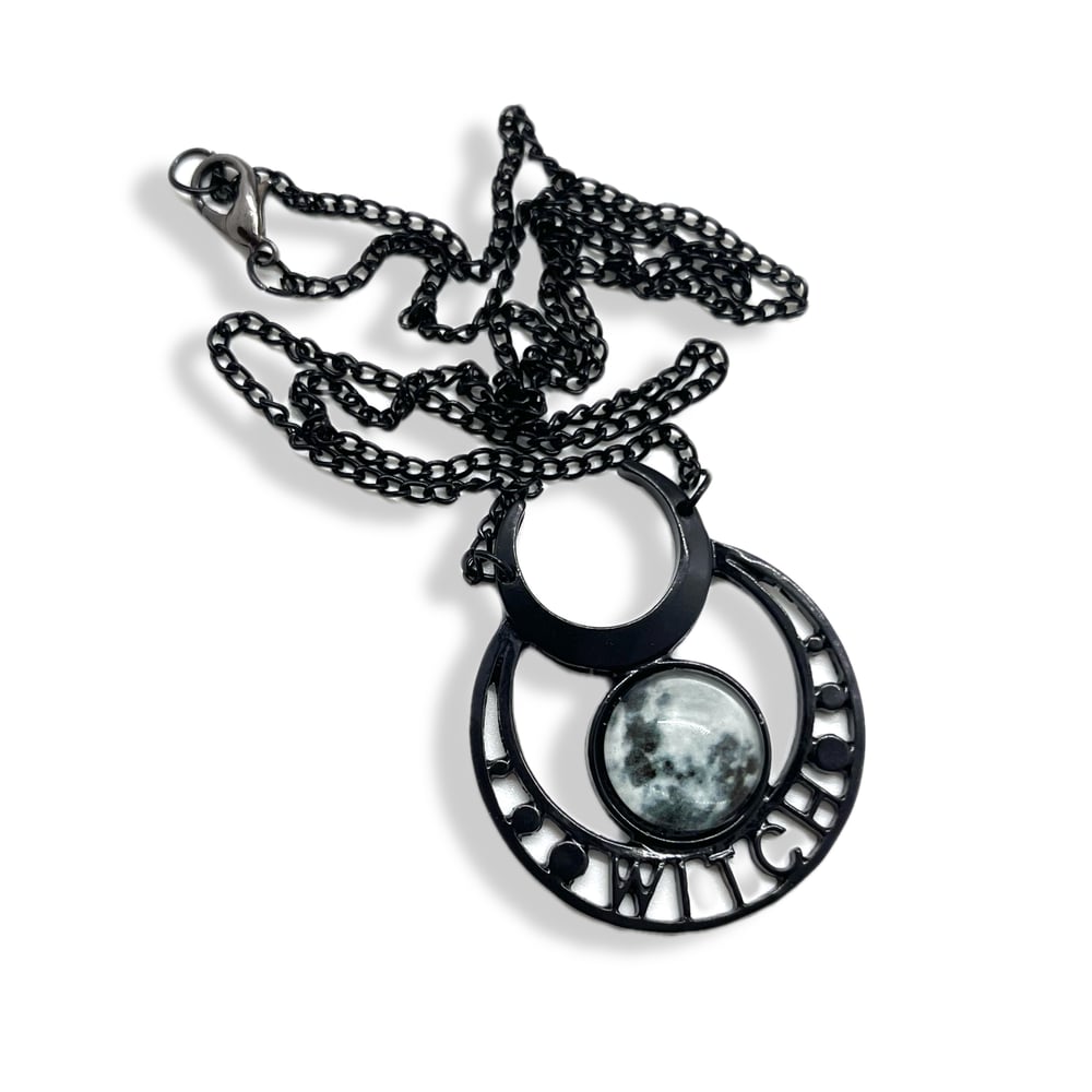 Dark Moon Witch Pendant