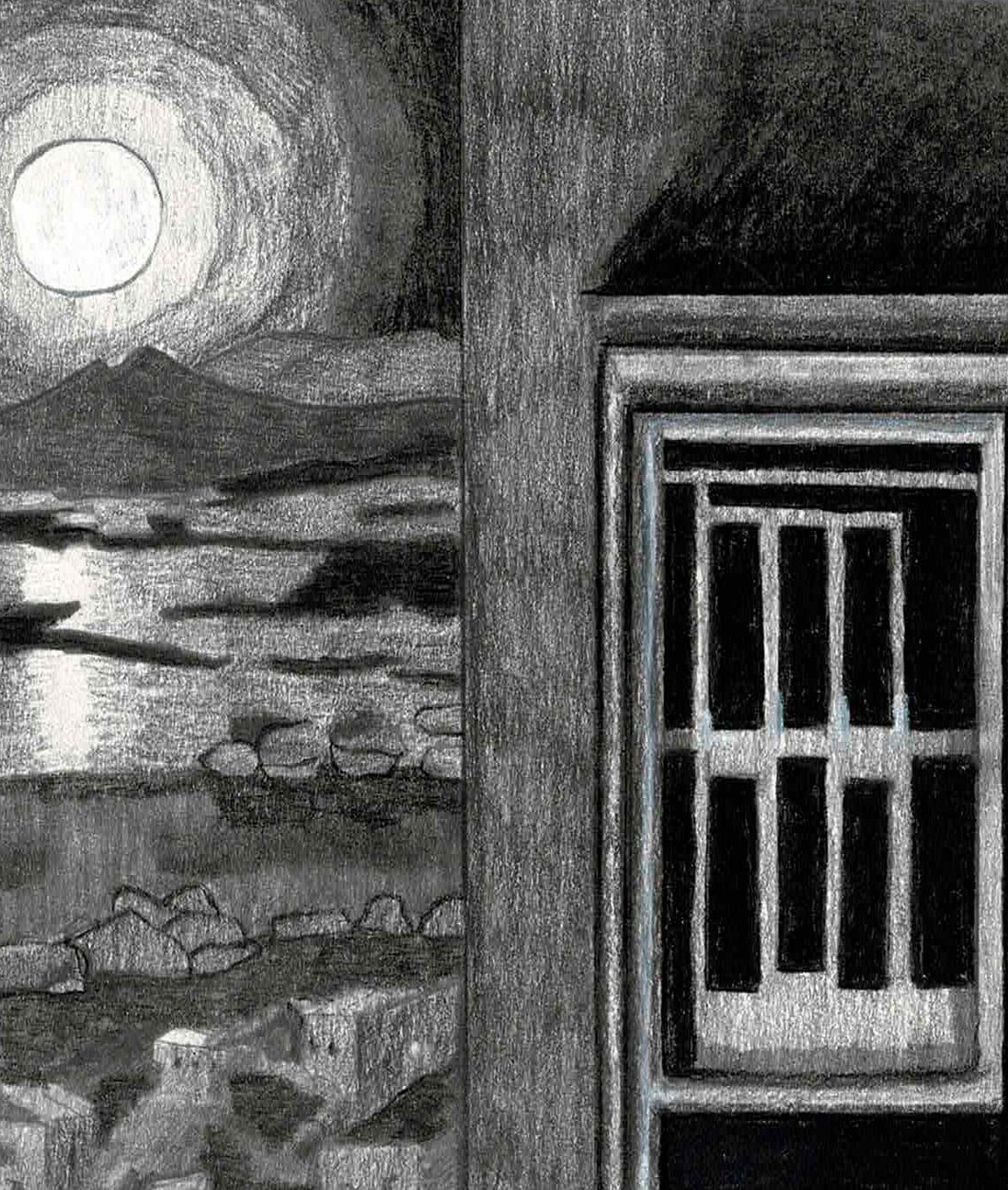 Image of Night Window - Drawing