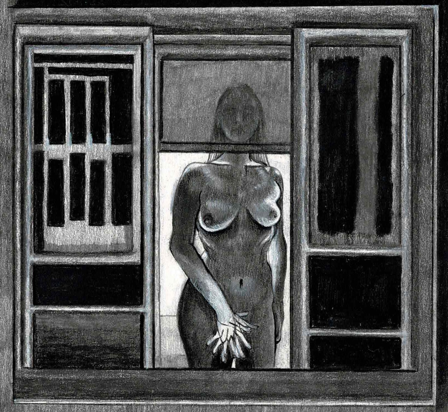 Image of Night Window - Drawing