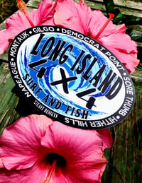 Image 1 of Long Island 4x4 Fish And Surf Decal 