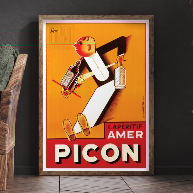 Amer Picon | Severo Pozzati | 1928 | Vintage Ads | Wall Art Print | Vintage Poster