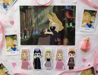 Image 1 of SLEEPING BEAUTY BOOKMARKS + PRINT + POLAROID