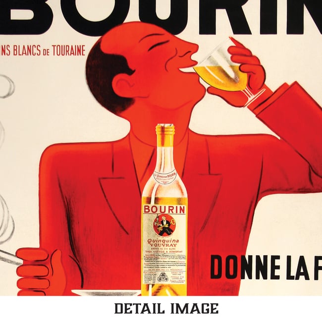 Quinquina Bourin | Jacques & Pierre Bellenger | 1936 | Vintage Ads | Wall Art Print | Vintage Poster