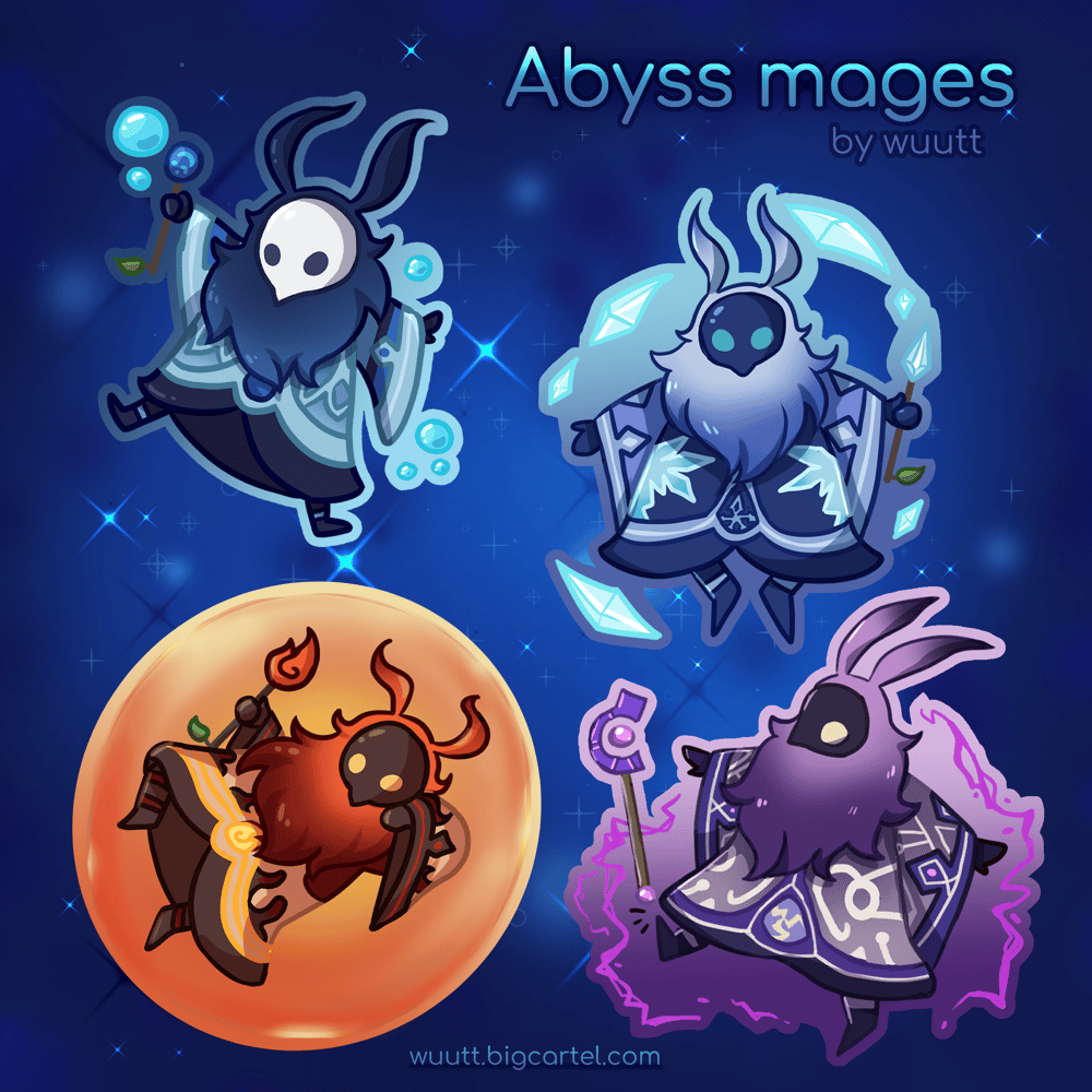 Abyss Mages Sticker Sheet
