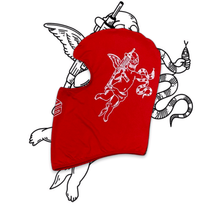 Image of No snakes Ski mask ( red )