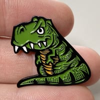 Image 1 of Tiny T-Rex Enamel Pin