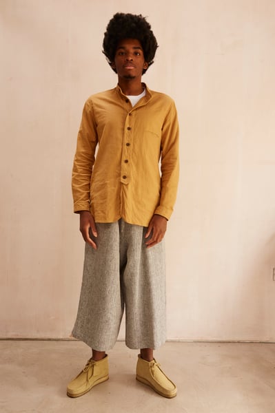 Image of Porter Trouser in Grey linen 
