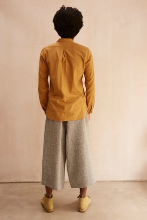 Image of Porter Trouser in Grey linen 