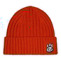 CULT OF INDIVIDUALITY RIBBED BEANIE CARROT ORANGE