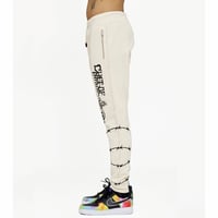 Image 2 of CULT OF INDIVIDUALITY NOVELTY SWEATPANTS (CREAM) 