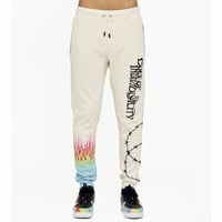 Image 1 of CULT OF INDIVIDUALITY NOVELTY SWEATPANTS (CREAM) 