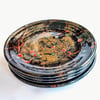 Set of Four Cosmic Dessert/Salad Plates