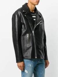 Image 2 of PALM ANGEL CONTEMPORARY PERFECTO BLACK BIKER JACKET 