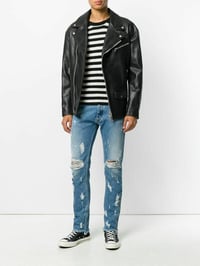 Image 3 of PALM ANGEL CONTEMPORARY PERFECTO BLACK BIKER JACKET 