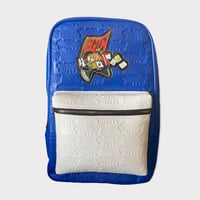 Image 1 of Blue & White CMC Backpackboyz Genuine leather Backpacks 