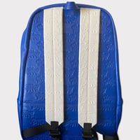 Image 2 of Blue & White CMC Backpackboyz Genuine leather Backpacks 