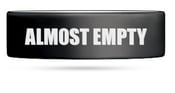 Image of 'Almost Empty' Logo Silicone 1" Wristband