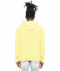 Image 2 of CULT OF INDIVIDUALITY FRENCH TERRY LOGO PULLOVER HOODIE IN LEMON