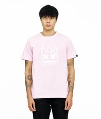 Image 1 of SHIMUCHAN LOGO SHORT SLEEVE CREW NECK T IN POWDER PINK