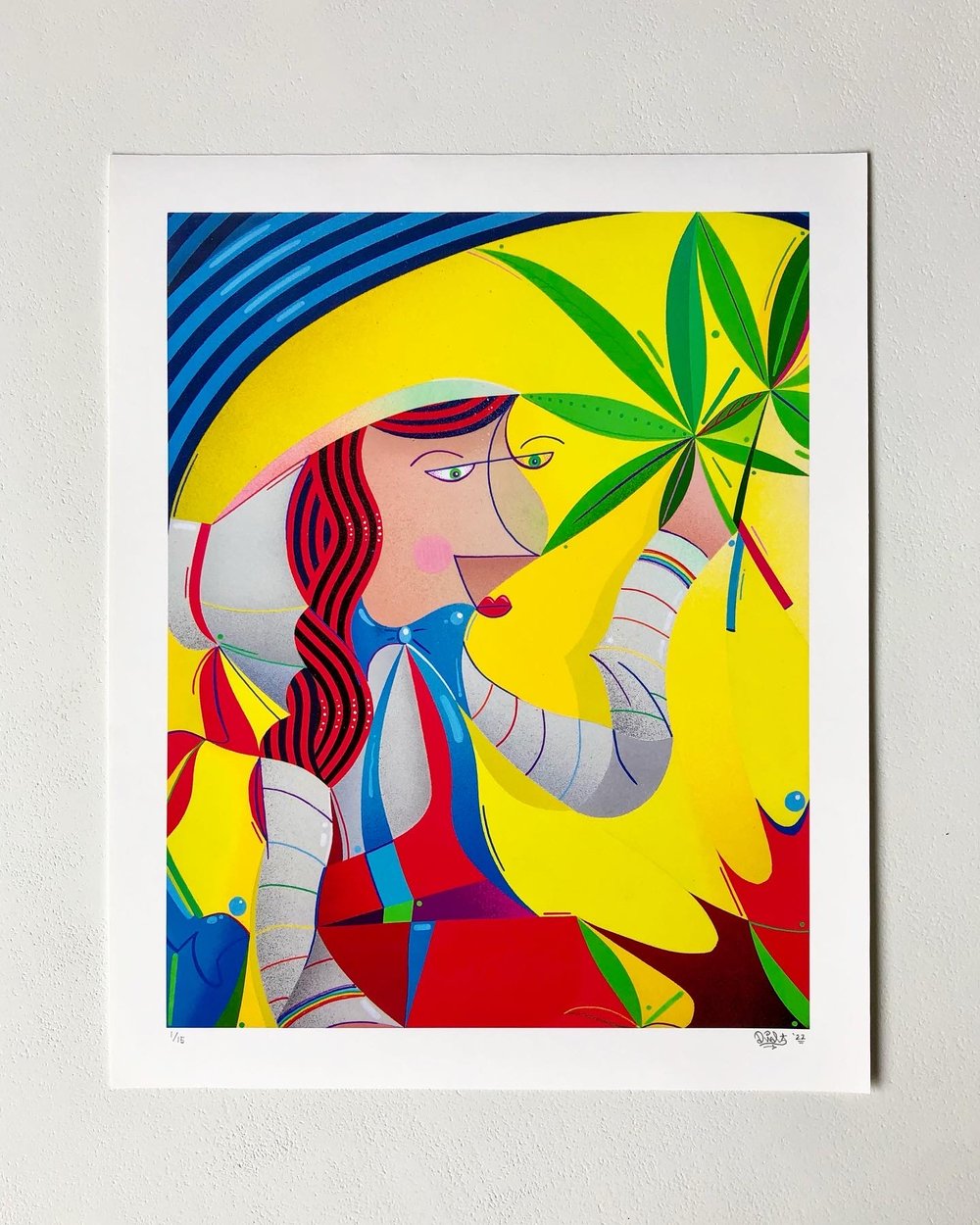 Mary Jane in Her Garden of Gains Print
