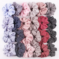 Patterned scrunchie set 