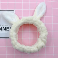 Soft Plush Bunny Headband | Spa headband - Skincare/Makeup