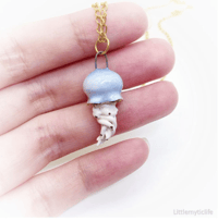 Image 4 of Jellyfish ceramic necklace