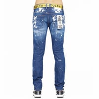 Image 2 of CULT OF INDIVIDUALITY ROCKER SLIM BELTED STRETCH JEAN (MASON)
