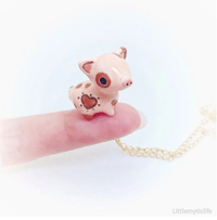 Image 1 of Pig ceramic necklace 