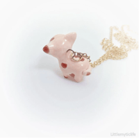 Image 4 of Pig ceramic necklace 