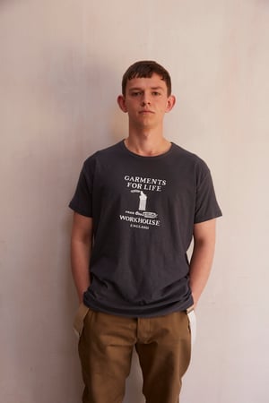 Image of Workhouse Summer Charcoal T-shirt - Garment for Life 