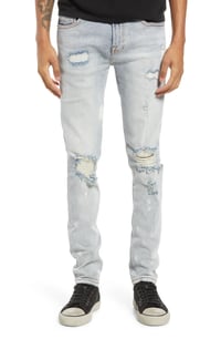 Image 1 of CULT OF INDIVIDUALITY PUNK SUPER SKINNY STRETCH IN BLEACH 