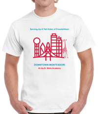 Downtown Montessori White Tee fundraiser