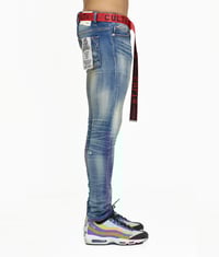 Image 2 of CULT OF INDIVIDUALITY PUNK SUPER SKINNY BELTED IN TYREN
