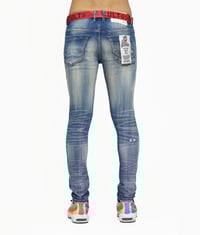 Image 3 of CULT OF INDIVIDUALITY PUNK SUPER SKINNY BELTED IN TYREN