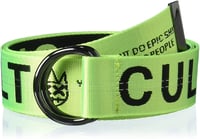 Cult Of Individuality Reversible Belt NEON/BLACK