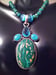 Image of TURQUOISE ACCENTED PENDANT WITH BLUE TOPAZ