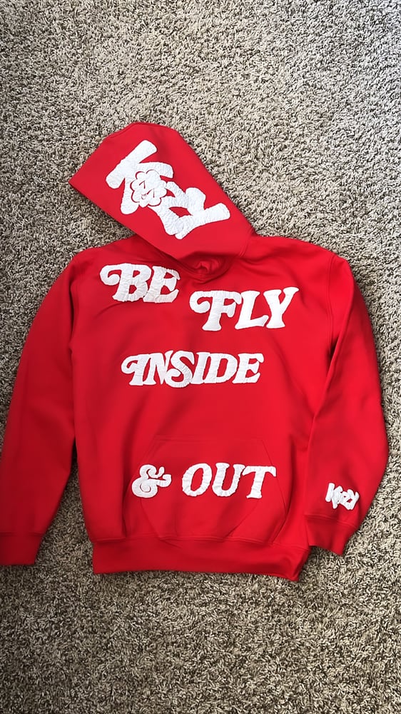 Image of Red Inside and out Hoodie